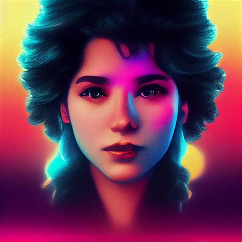 80s Girl In The Style Of 1980s Poster Ai Art Gallery
