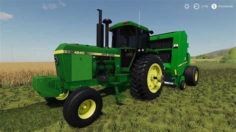 Farming Simulator 19 John Deere 4640 And 568 Baler Mods Youtube