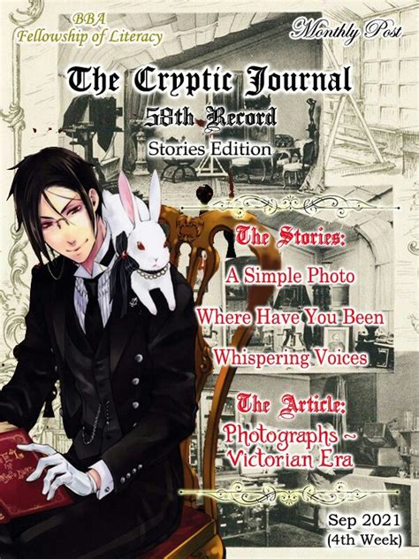 The Cryptic Journal 58th Victorian Era Photography Edition Black