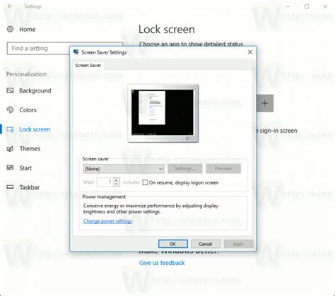 Enable Screen Saver Password Protection In Windows 10