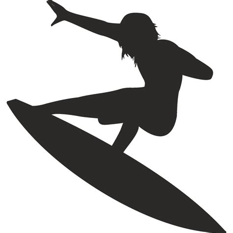 Silhouette Surfing Surfboard Silhouette Png Download 800800 Free