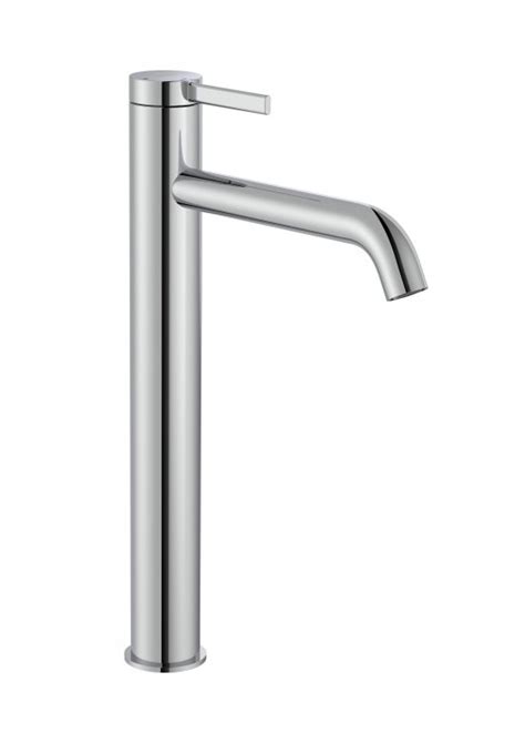 Roca Ona Chrome Smooth Bodied Extended Height Basin Mixer With Click