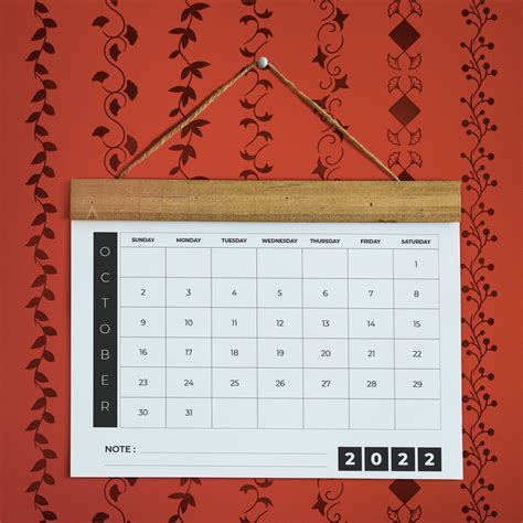 Calendario Mensual 2022 Imprimible Y Rellenable Plantilla De Etsy Espa