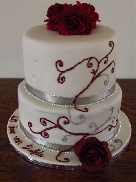 Ruby Anniversary Cake Anniversary Cake Cake Cake Decorating