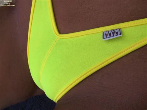 Closeup Of Yellow Bikini Bottom July 2003 Voyeur Web