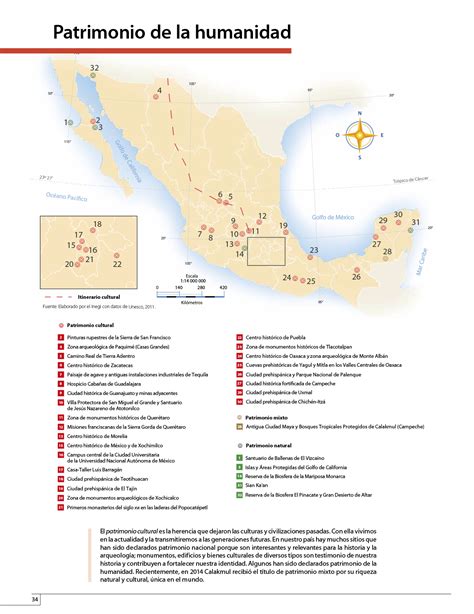 Atlas De México Cuarto Grado 2017 2018 Página 34 De 130 Libros De Texto Online