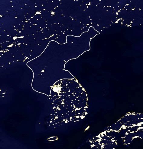 Satellite image of north korea in december 2002.jpg 2,157 × 2,438; images of north korea at night | North Korea At Night Map ...