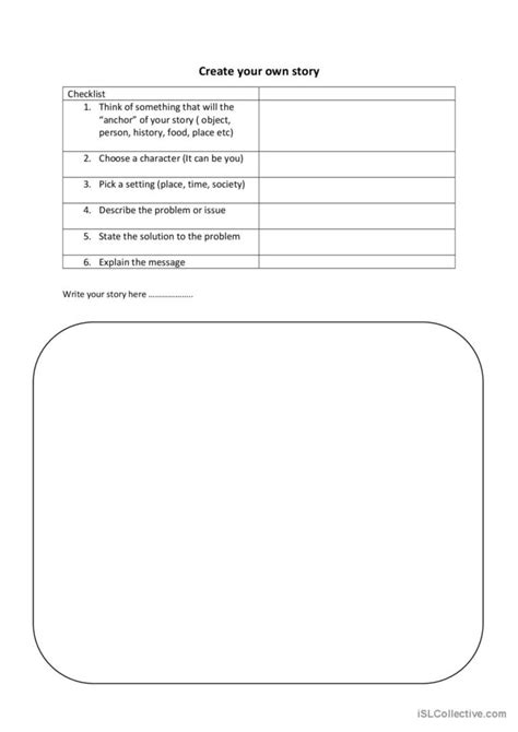 Create Your Own Story Creative Writi English Esl Worksheets Pdf And Doc