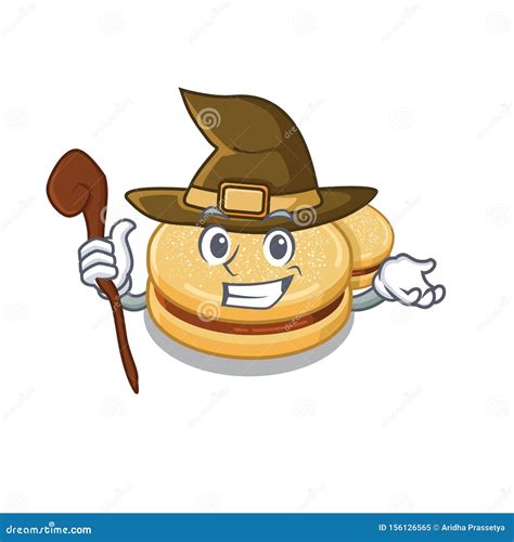 Witch Alfajores Are Baked In Character Ovens Stock Vector
