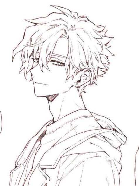 Cute Anime Boy Face Drawing
