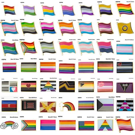 gay pride intersex pride asexual pride bisexual pansexual genderqueer transgender lapel pin