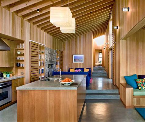 Wood Interior Design In Beach House Architecture World