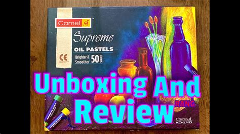 Camel Supreme Oil Pastels 50 Shades Unboxing And Review Rang