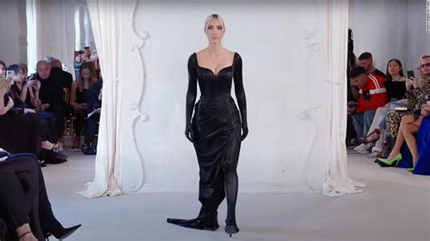 Kim Kardashian walks Balenciaga show at Paris Couture Fashion Week 