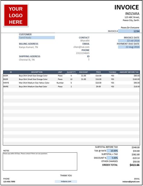 Excel Templates For Small Business Inventory Orders And Invoices