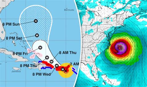 Hurricane Maria Track Shock Models Video Shows Path Of Maria Smashing