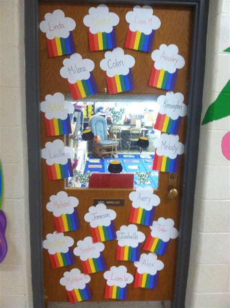 March Rainbow Classroom Door School Doors Classroom Door Door