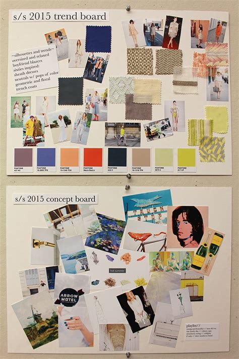 A concept board can be defined as the starting point of the creative process for a new home/room design. S/S 2015 Trend and Concept Boards on SCAD Portfolios