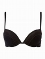 Calvin klein Perfectly Fit Sexy Signature Flirty Push Up Bra in Black ...