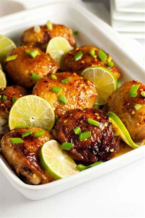 4 Ingredient Honey Lime Chili Chicken Thighs Flavour And Savour