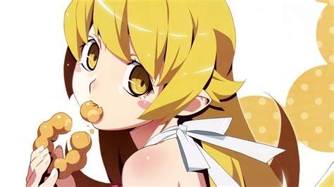 3840x2160 Anime Anime Girls Oshino Shinobu Blonde Long Hair Monogatari Series Wallpaper  789