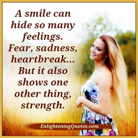 What will be your score? A smile can hide so many feelings - Enlightening Quotes