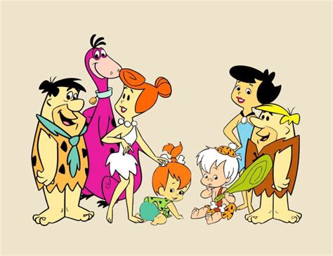 The Entire Cast Of The Flintstones Animated Tv Show Etsy