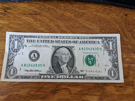 Vintage Misprinted Dollar Bill Etsy