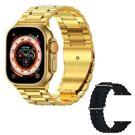 smartwatch x8 ultra max bluetooth dourado na loja madrid center no paraguai