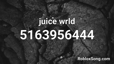 Juice Wrld Roblox Id Roblox Music Codes