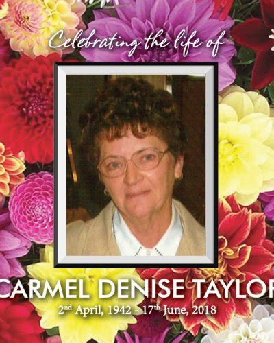Remembering Carmel Denise Taylor Generation Funerals Obituaries