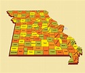 Map Of Missouri Showing Counties - Bank2home.com