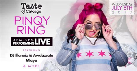 Latina Rapper Pinqy Ring Performance At Taste Of Chicago Chicago