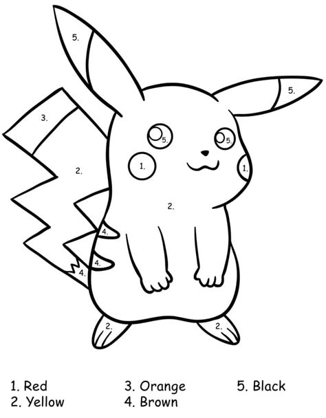 Coloriage Magique Pikachu Pokemon Télécharger Et Imprimer Gratuit Sur