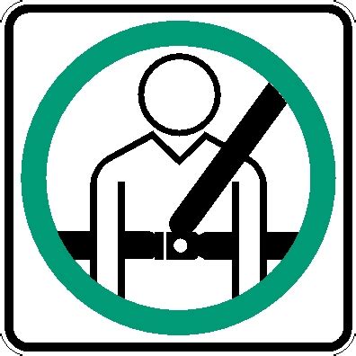 La réglementation a bien évolué. Port obligatoire de la ceinture de sécurité (Panneau ...