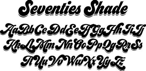 70s Font Style Lettering Lettering Fonts Retro Font