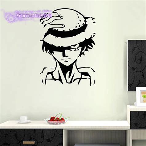 Dctal One Piece Luffy Decal Japanese Cartoon Wall Sticker Vinyl Decal