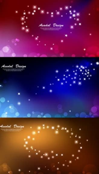 Free Set Of Fantastic Stars And Halos Background Vector Titanui