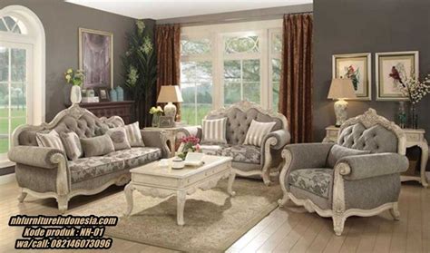 set sofa ruang tamu mewah harga sofa ruang tamu klasik  nh
