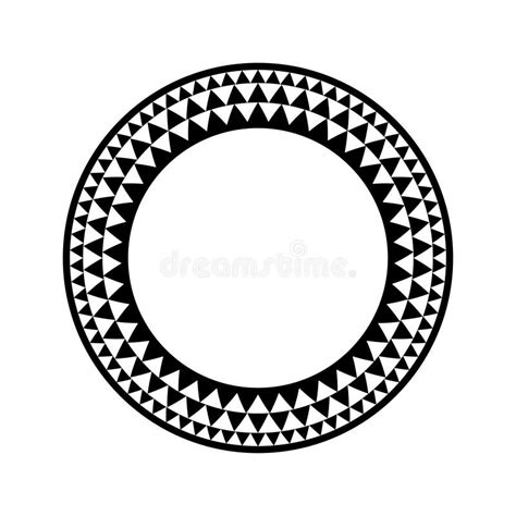 Ethnic African Tribal Round Vector Art Frame Stock Vector