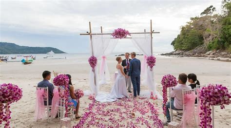 Lesbian Beach Wedding In Thailand Unique Phuket Wedding Planners