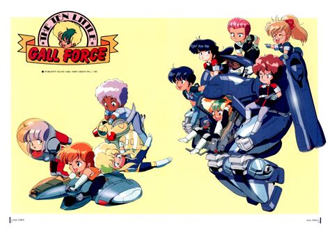 Wallpaper Gall Force Kenichi Sonoda Anime Girls Science Fiction Chibi 3000x2100 Kraven1
