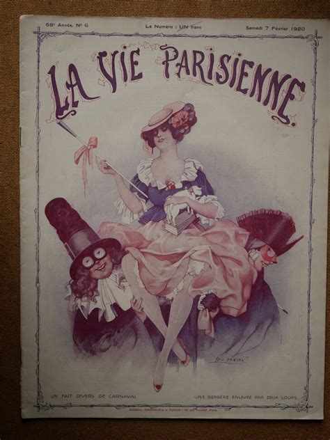 Rare La Vie Parisienne 6 Fev 1920 Leo Fontan Gerbault Leclerc Valdes