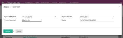 Paying credit card bills online through billdesk is easy, and payment can be made either by using the debit card of your bank or by using the internet to know about credit card bill generation date, the due date for credit card payment, the minimum due amount you can check your credit card. How to register customer payments by checks? — Odoo 9.0 documentation