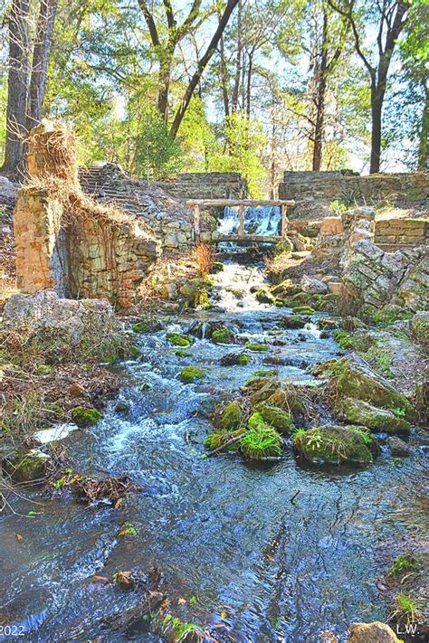 The Old Grist Mill Ruins At Poinsette State Park South Carolina