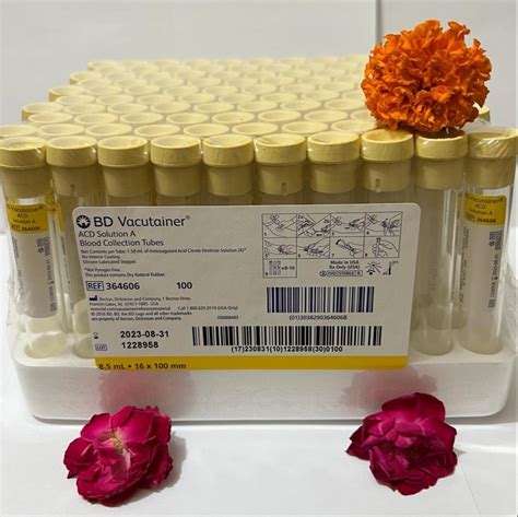 Prp Bd Vacutainer Acd Solution A Blood Collection Tube For Clinical