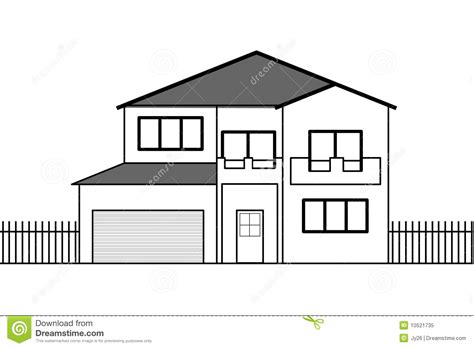 Of course, the main draw for many people to the city is the world famed white house, which is home to the president of the united states. Vector house drawing stock vector. Illustration of home ...