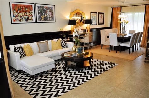New Black And Gold Living Room Idea New Bright Inspiration 8 White