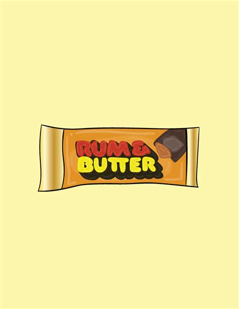 8x10 Rum And Butter Bar Print Kate Fudge Art