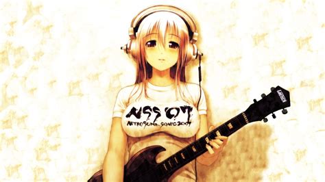 обои аниме Аниме девушки Гитара музыкальный инструмент Музыка